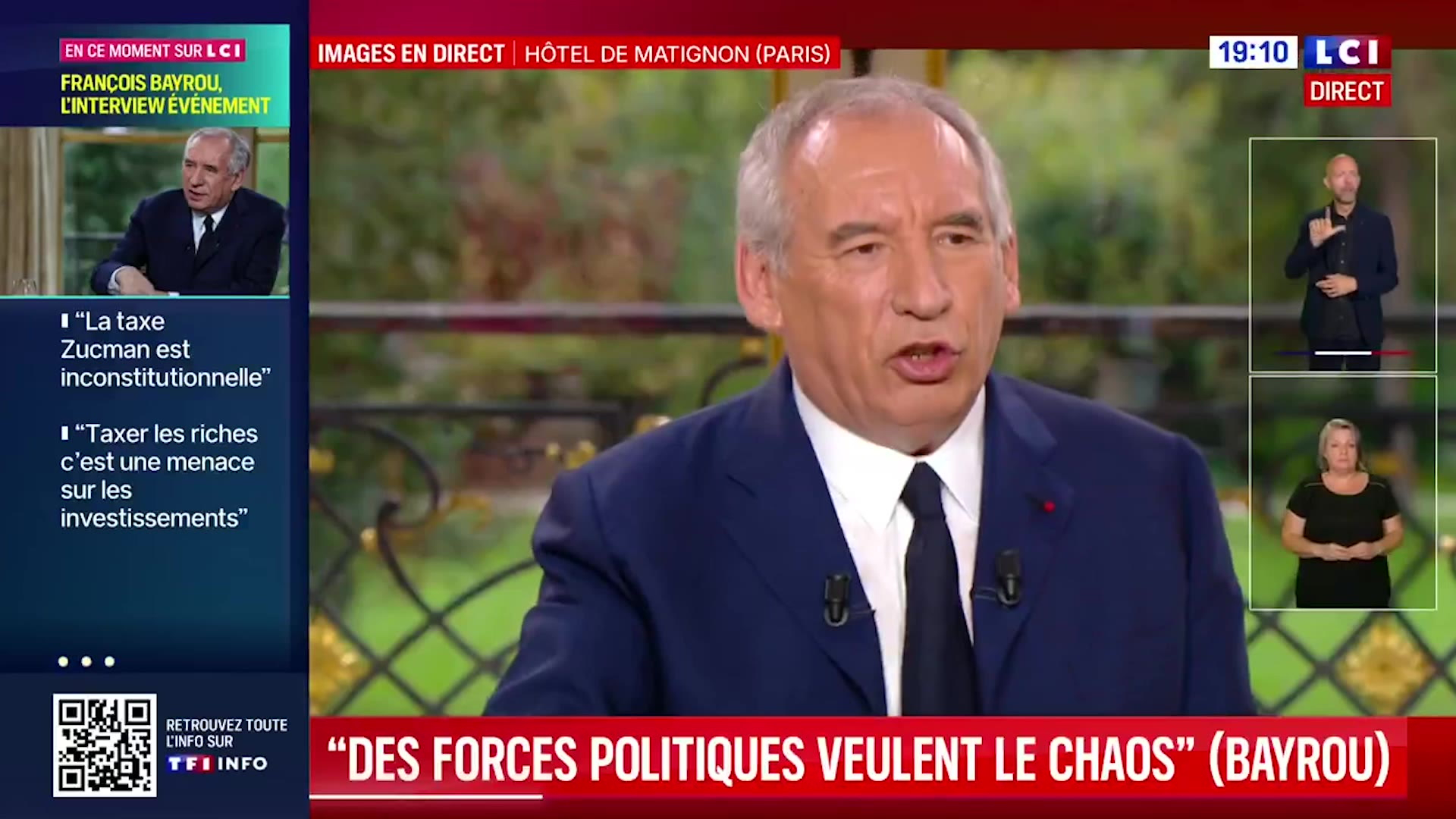 Le PS et LFI «se haïssent», juge François Bayrou