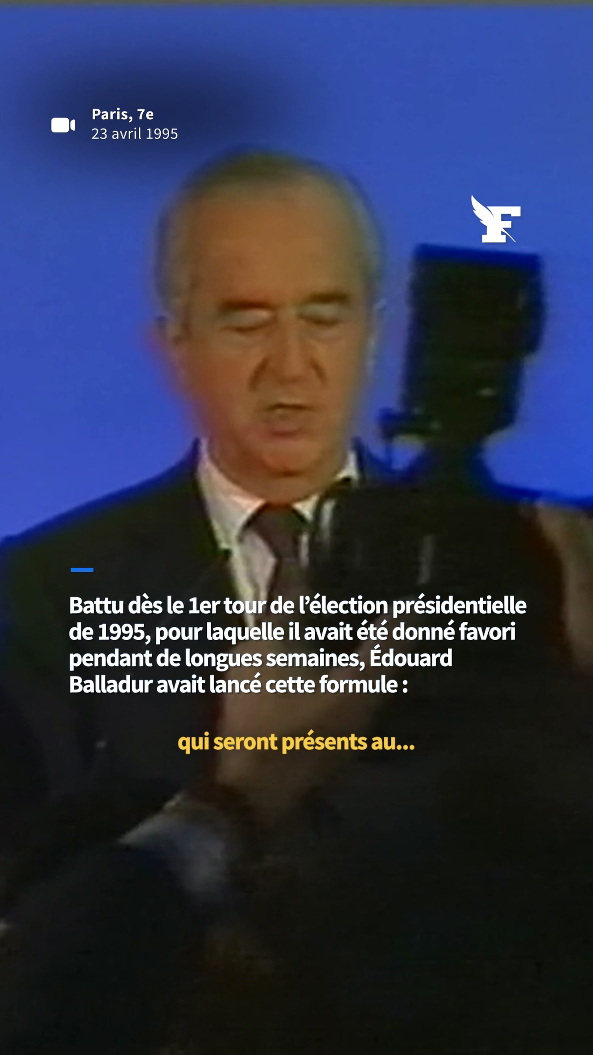 «Je vous demande de vous arrêter», retour sur la phrase mythique d'Édouard Balladur