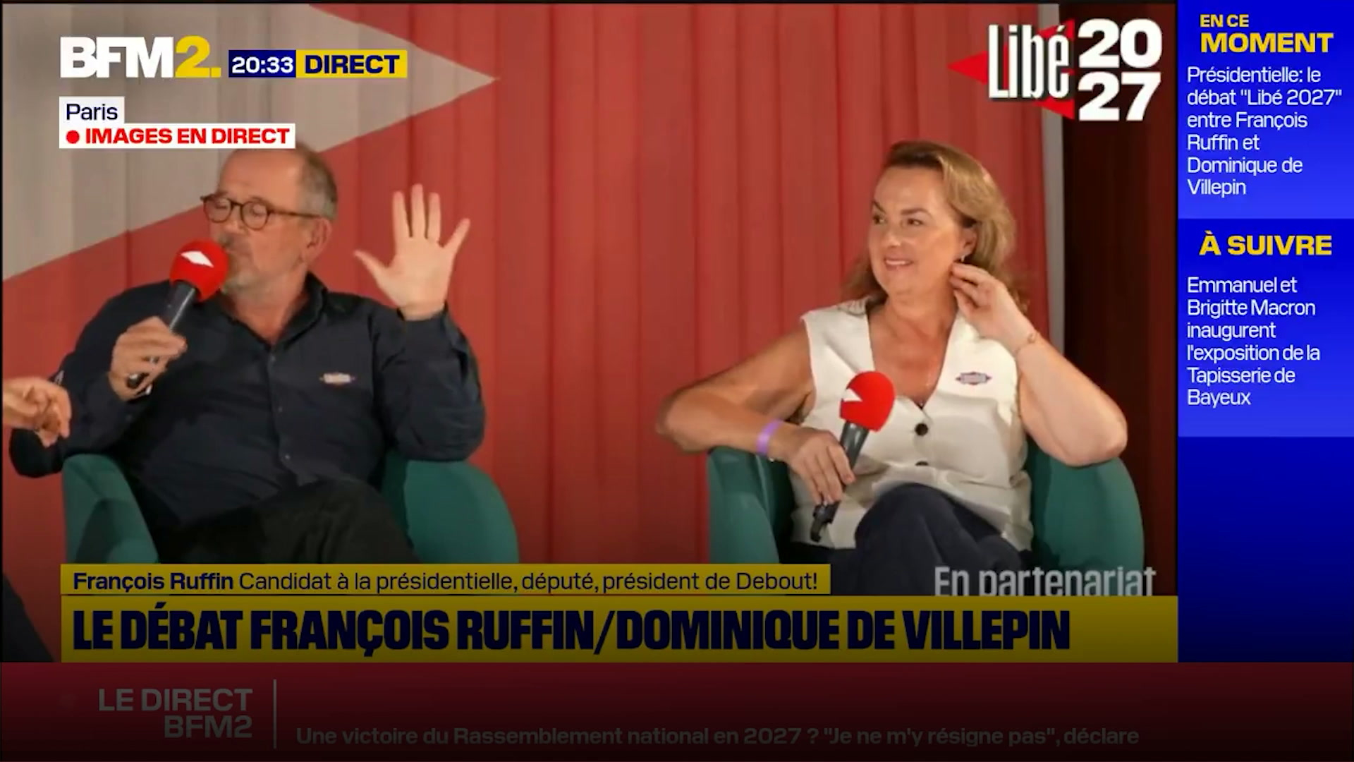 «On se renifle» : en débat, François Ruffin et Dominique de Villepin partagent «un horizon commun»