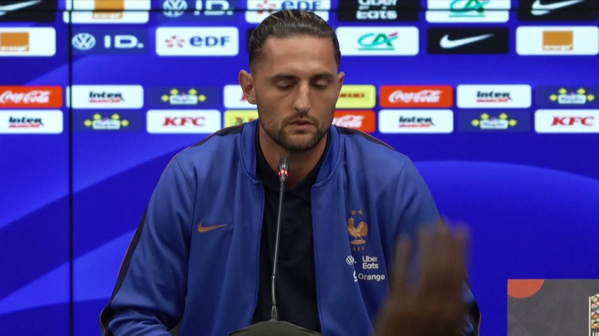 «L'objectif est toujours le même : représenter au mieux la France», affirme Adrien Rabiot avant le premier match des Bleus dirigé par Zinédine Zidane