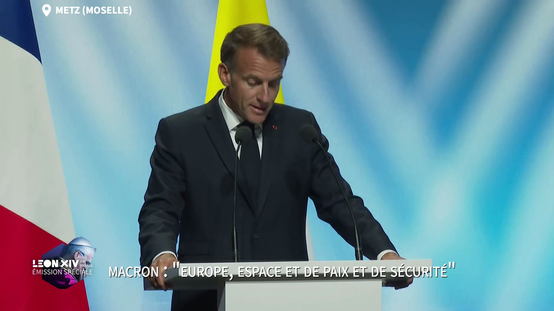 L'Europe «doit retrouver le courage de ses fondateurs pour ne pas céder aux retours des nationalismes», martèle Emmanuel Macron