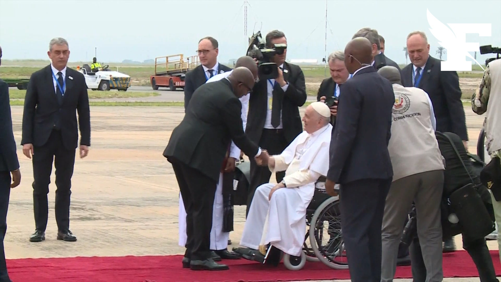 RD Congo: l'arrivée du souverain pontife à Kinshasa