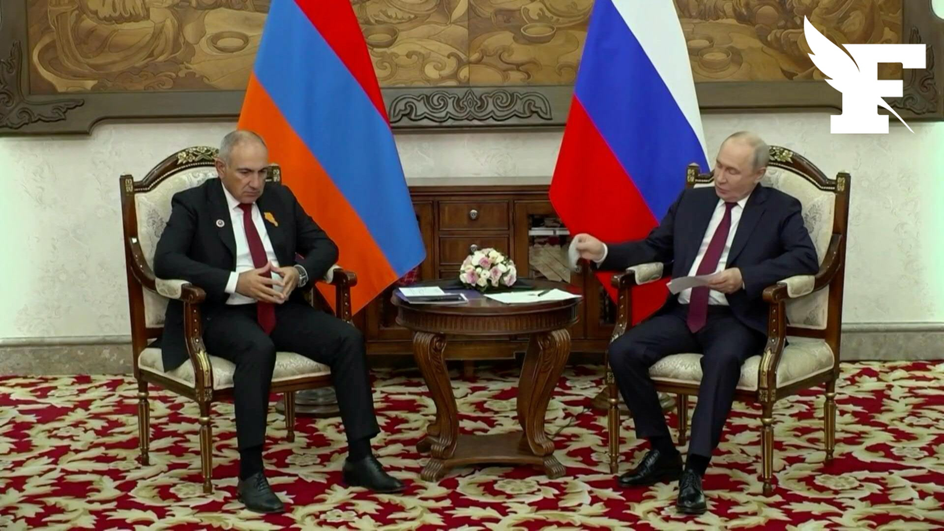 Poutine estime que la volonté de l'Arménie d'intégrer l'UE est «incompatible» avec l'Union eurasiatique