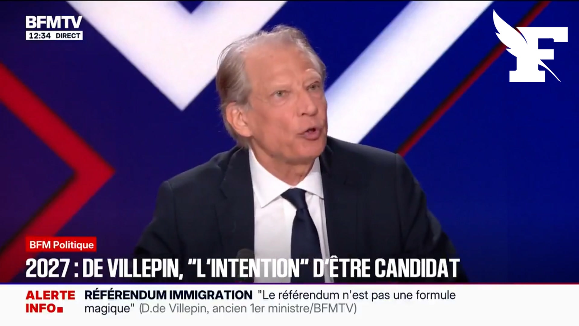 Présidentielle 2027 : «Je veux être candidat», martèle Dominique de Villepin, «mais on ne fait rien sans dynamique»