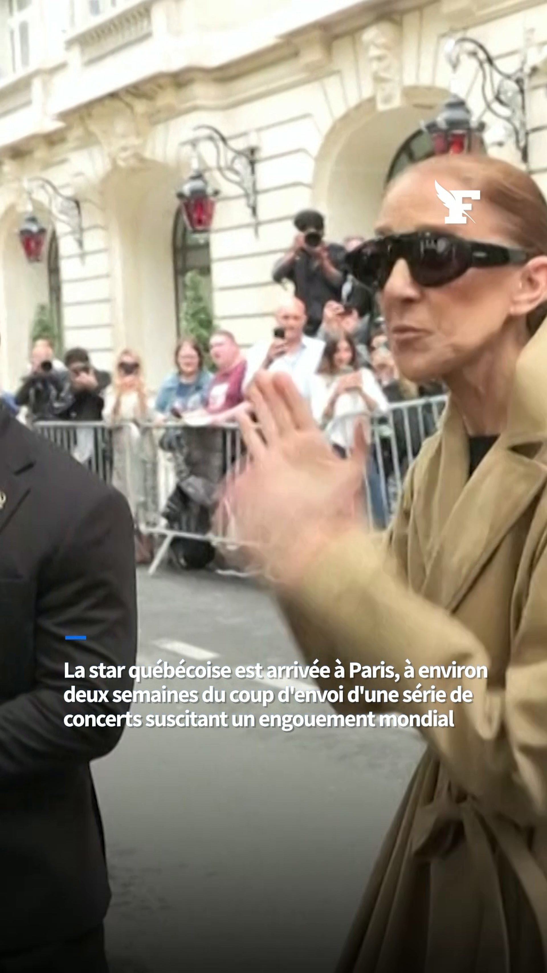 Céline Dion est arrivée à Paris pour sa tournée de concerts
