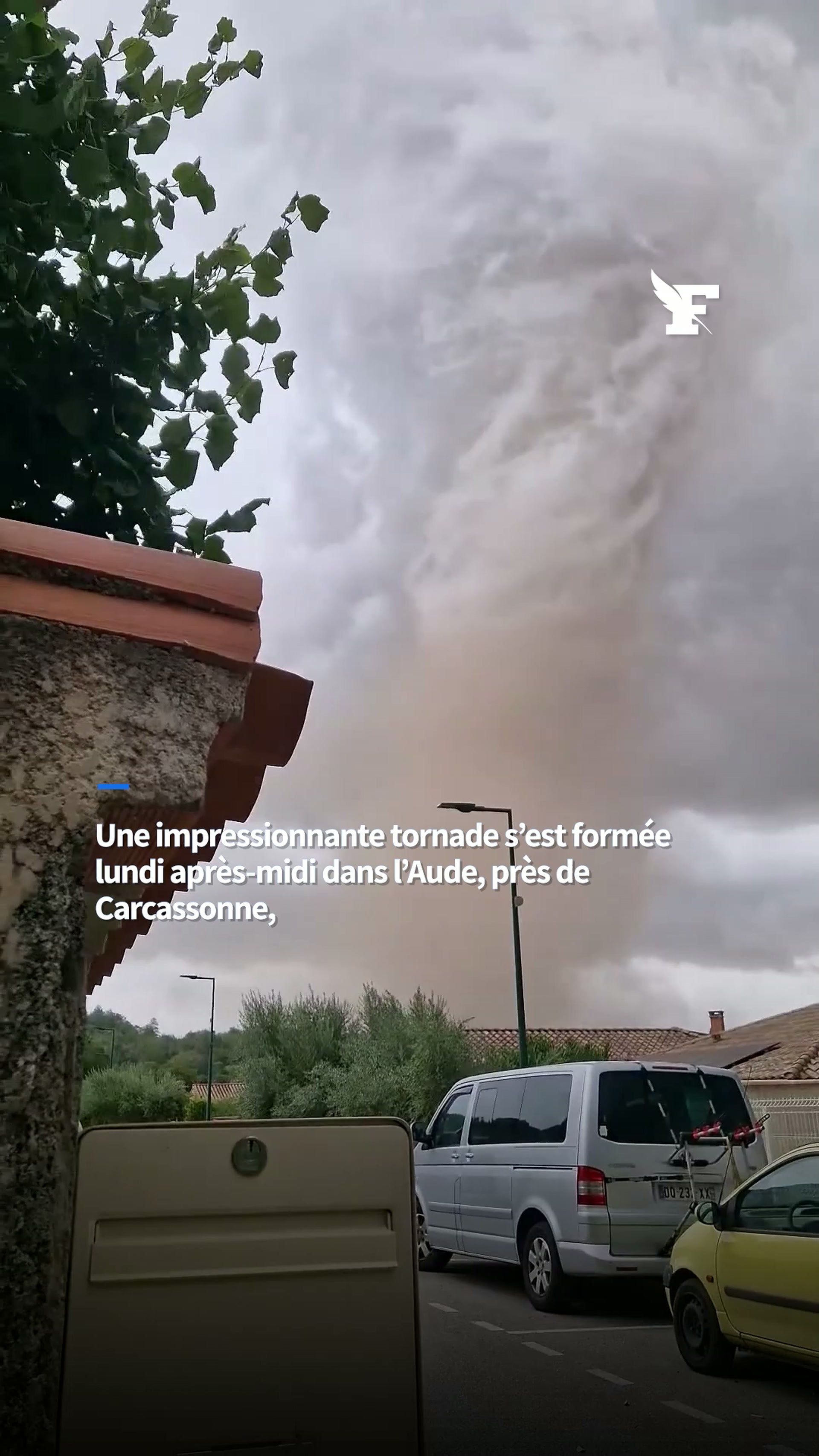 VERTI - Les images impressionnantes de la tornade qui a touché les alentours de Carcassonne