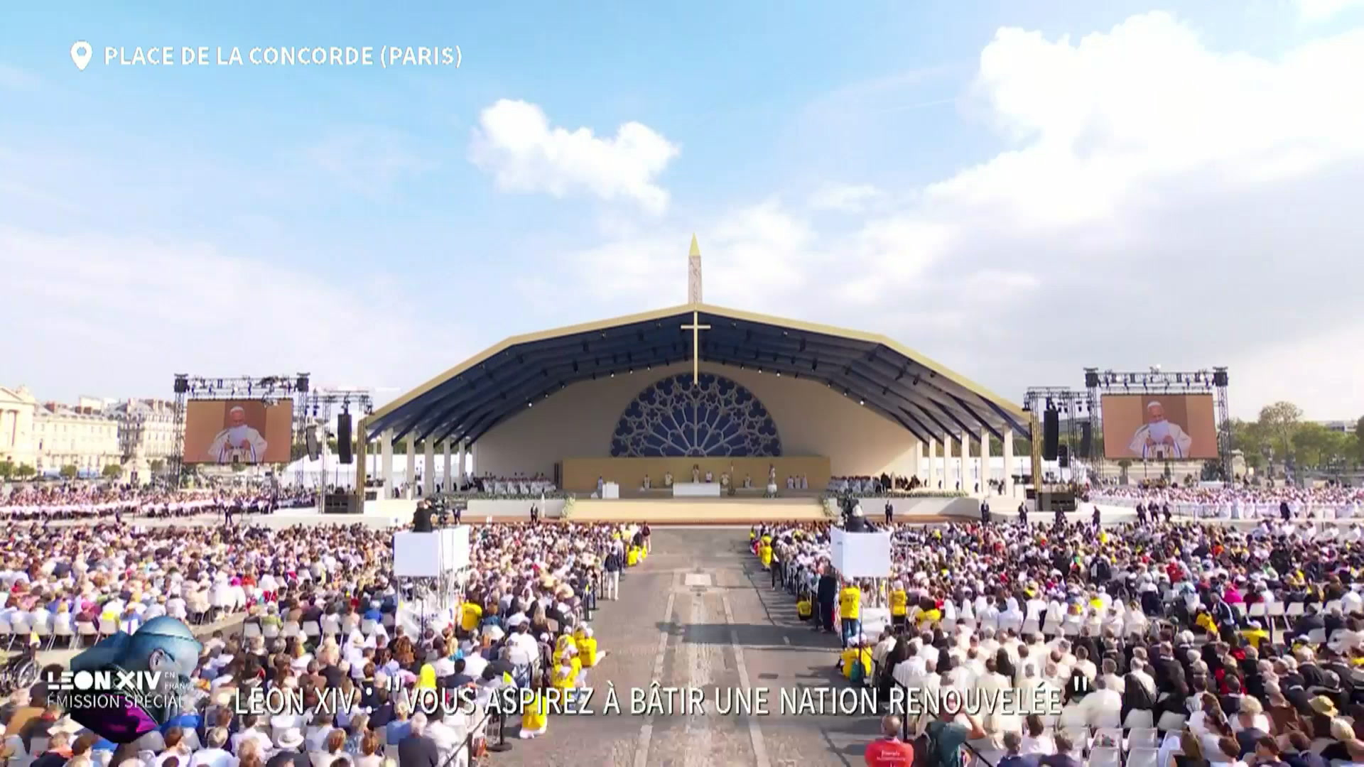 Messe à la Concorde : Léon XIV prie pour que «l’Esprit Saint se répande sur toute la France»