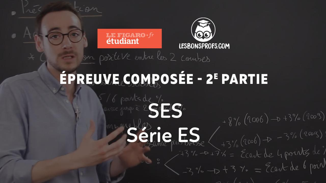 Bac 2019 : corrigé de l'épreuve de SES, épreuve composée 2