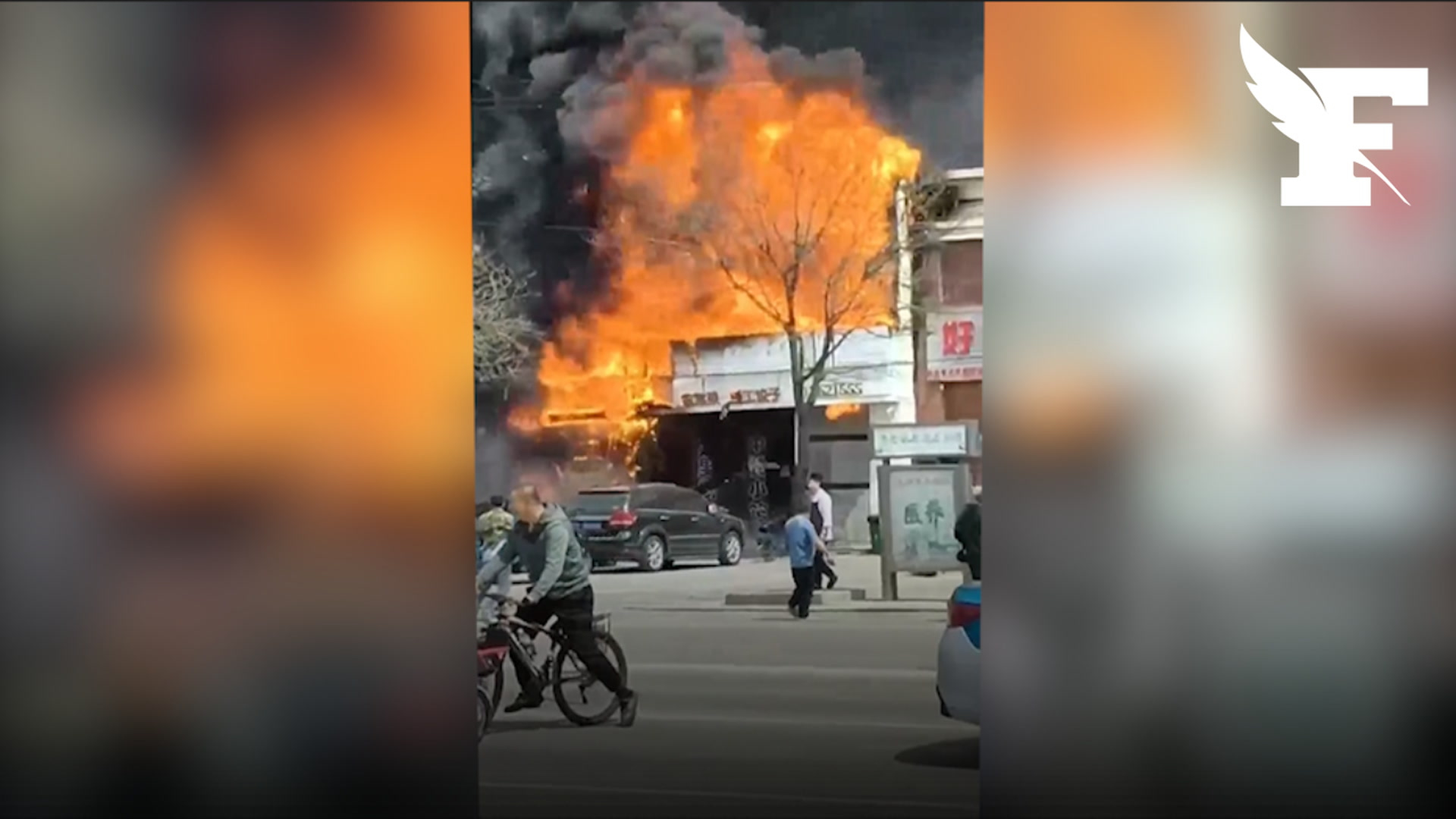 Chine: Les images d’un incendie dans un restaurant qui a tué 22 personnes