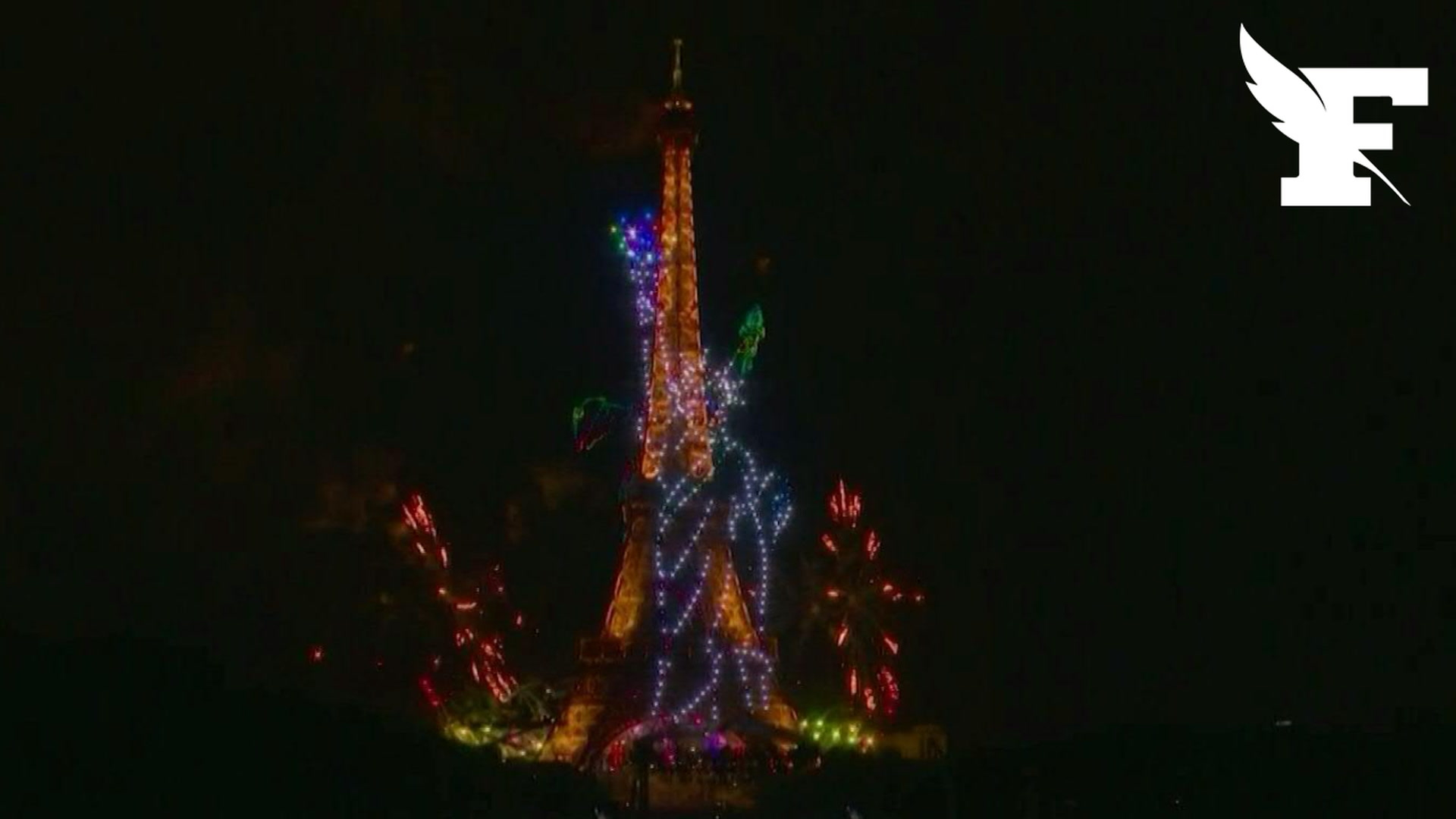 14 juillet : les images du feu d'artifice sur la Tour Eiffel