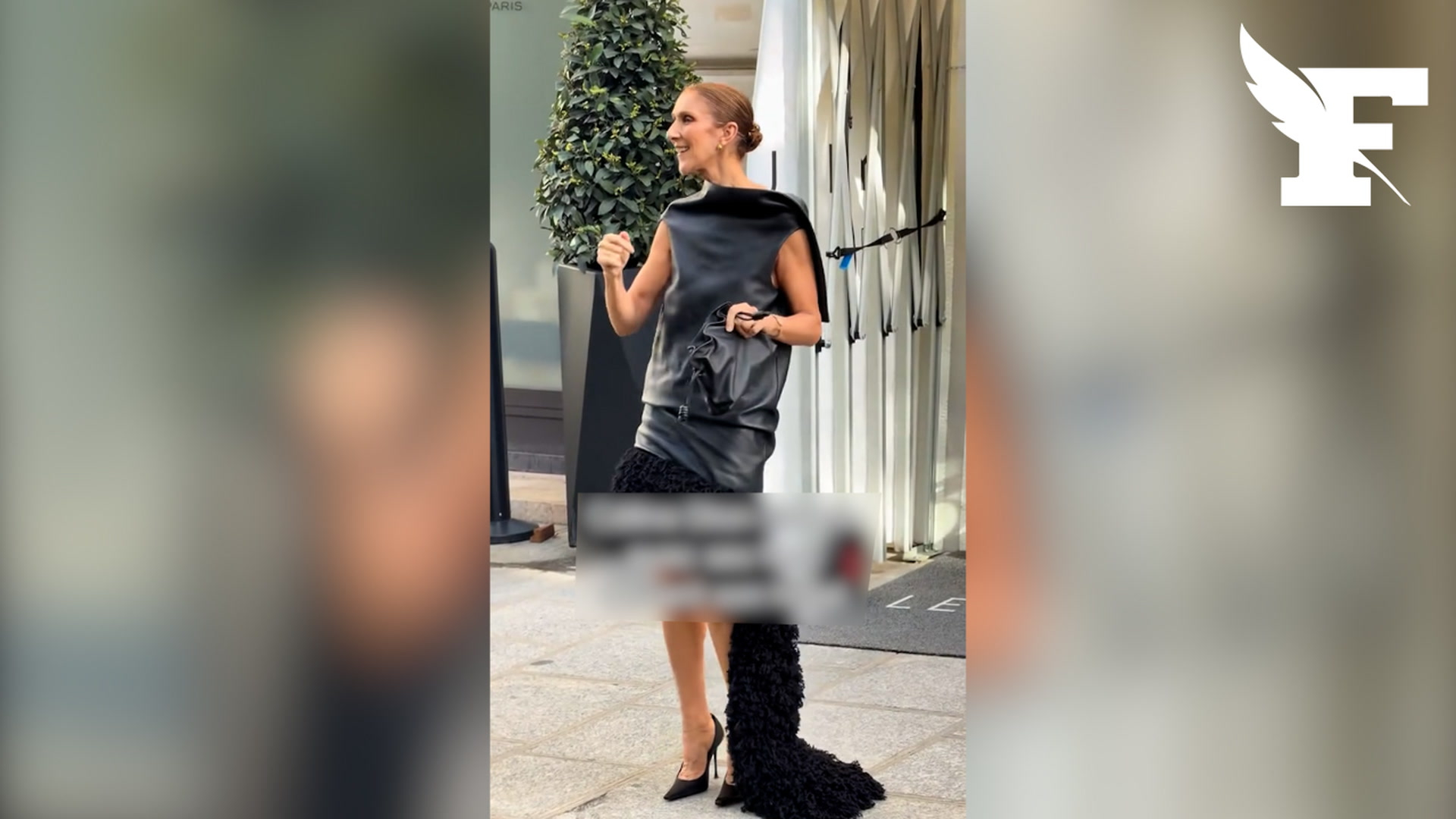 Céline Dion reprend «Pour que tu m’aimes encore» avec ses fans devant son hôtel parisien