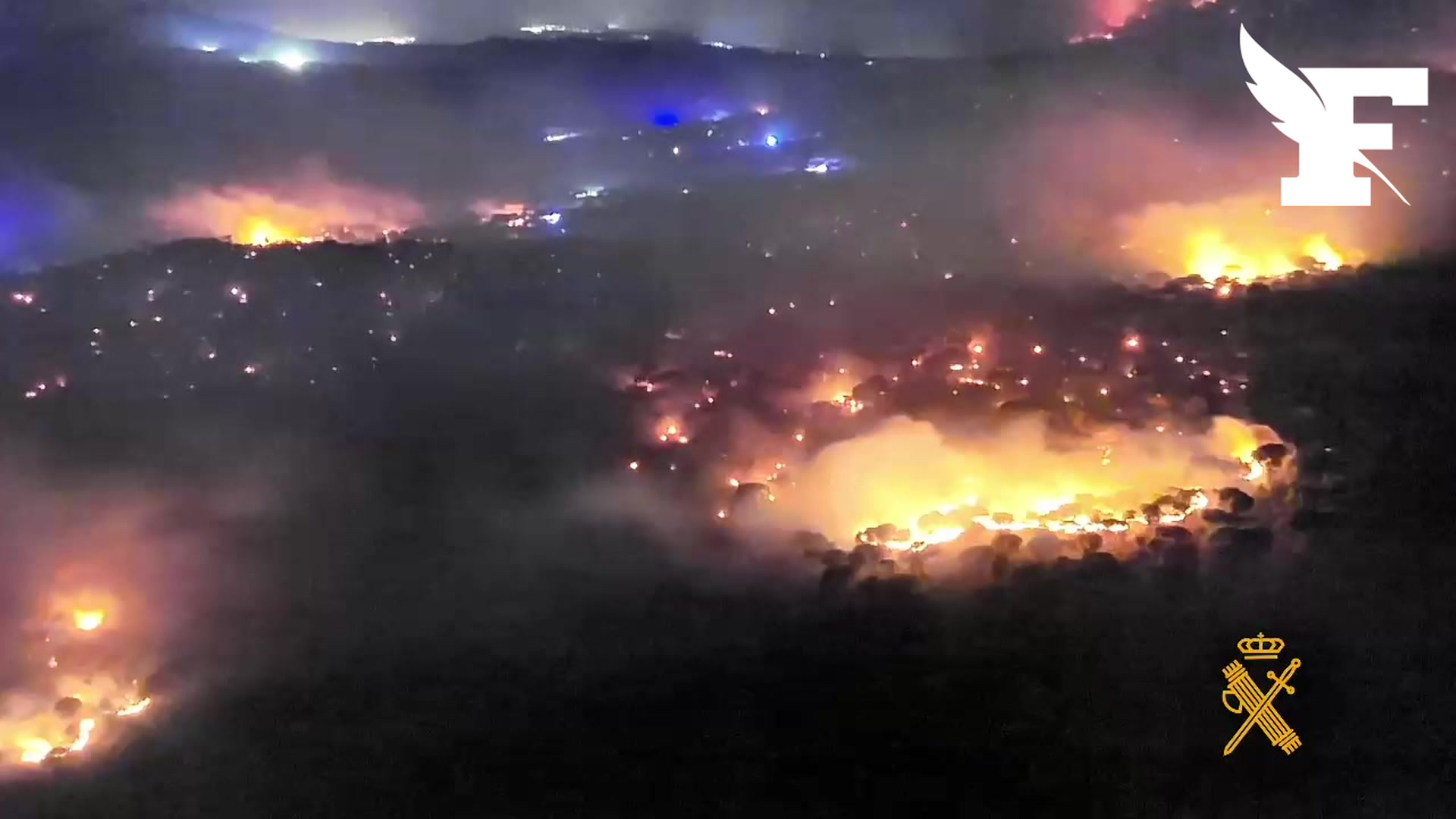 Près de Madrid, les images de l'incendie qui ravage la province d’Ávila, «le plus important feu de forêt» de l'histoire récente du pays