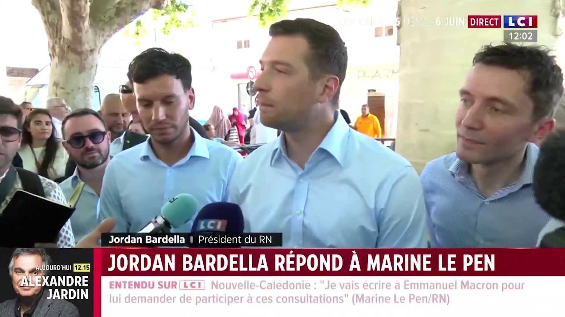 «Il n’y a pas de feuilles de papier à cigarette entre nous», réagit Jordan Bardella au sujet de Marine Le Pen