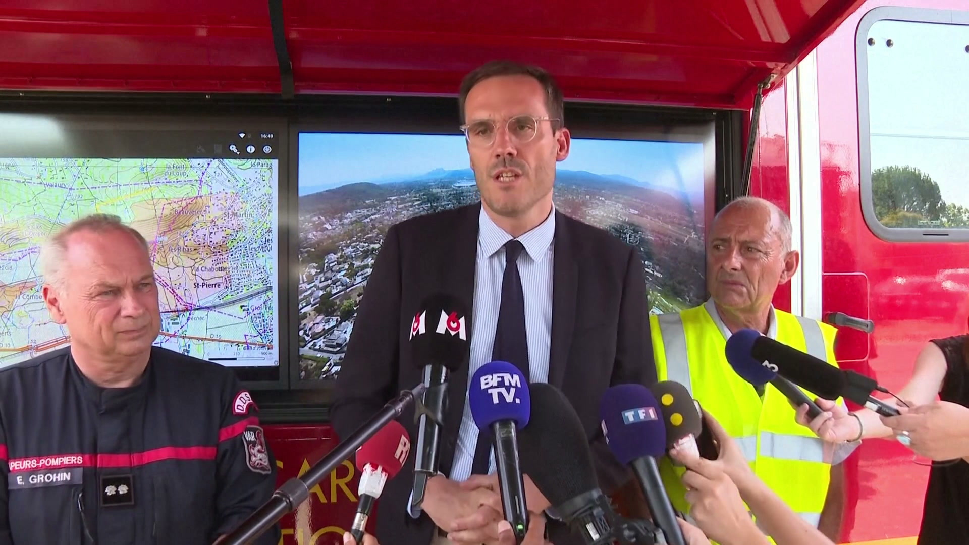 Incendies dans le VAR : «il y a un doute sur l'origine de l'incendie» annonce Simon Babre, préfet du VAR