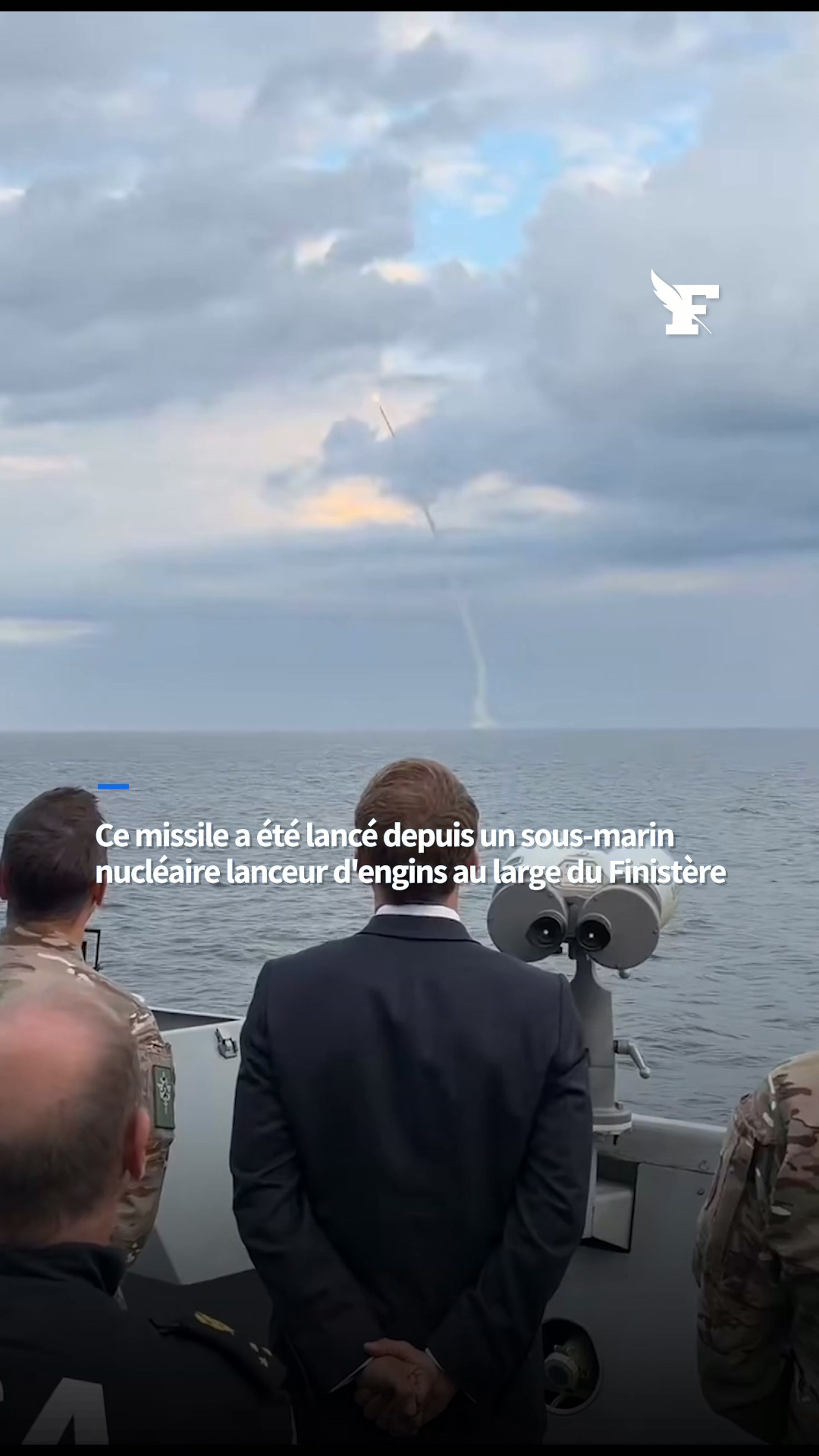 Emmanuel Macron a assisté au premier tir du nouveau missile balistique M51.3 depuis le sous-marin nucléaire lanceur d'engins Le Vigilant