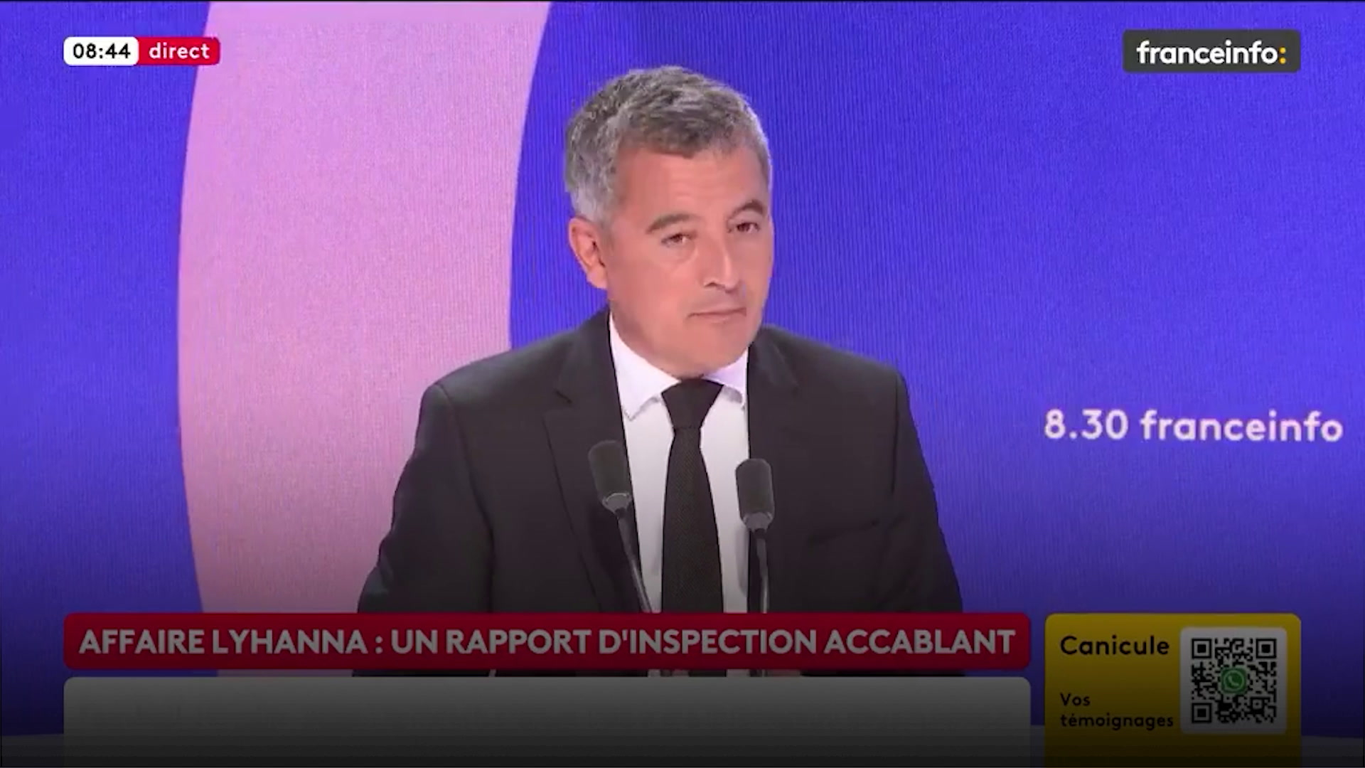 Défaillance dans l'affaire Lyhanna: «Je vais faire un choc numérique au ministère de la Justice», assure Gérald Darmanin
