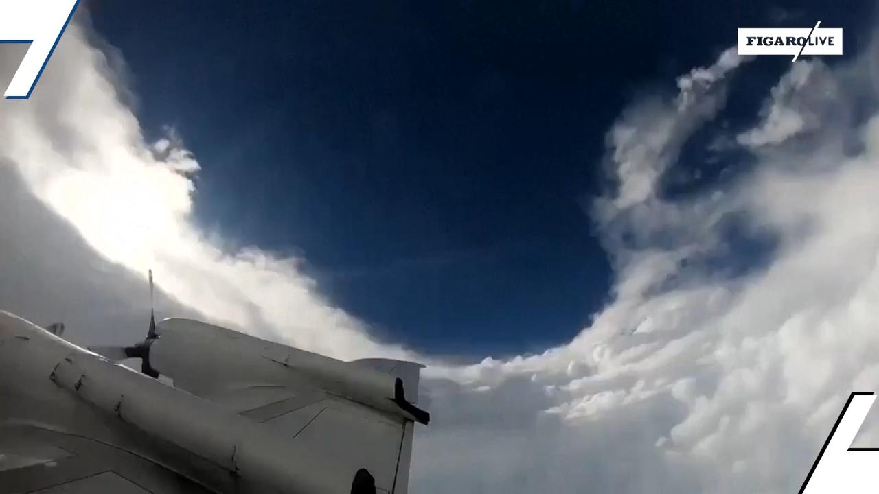 Ouragan Florence un avion dans l oeil du cyclone