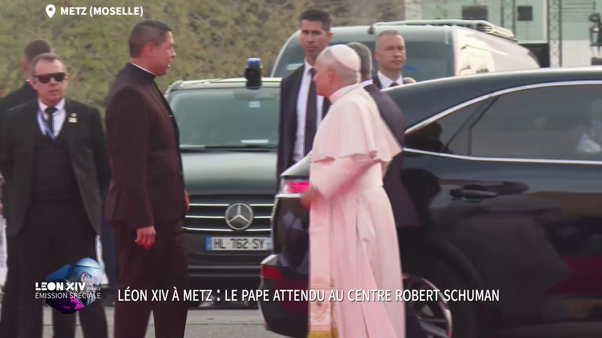 Les images de l'arrivée du pape Léon XIV à Metz