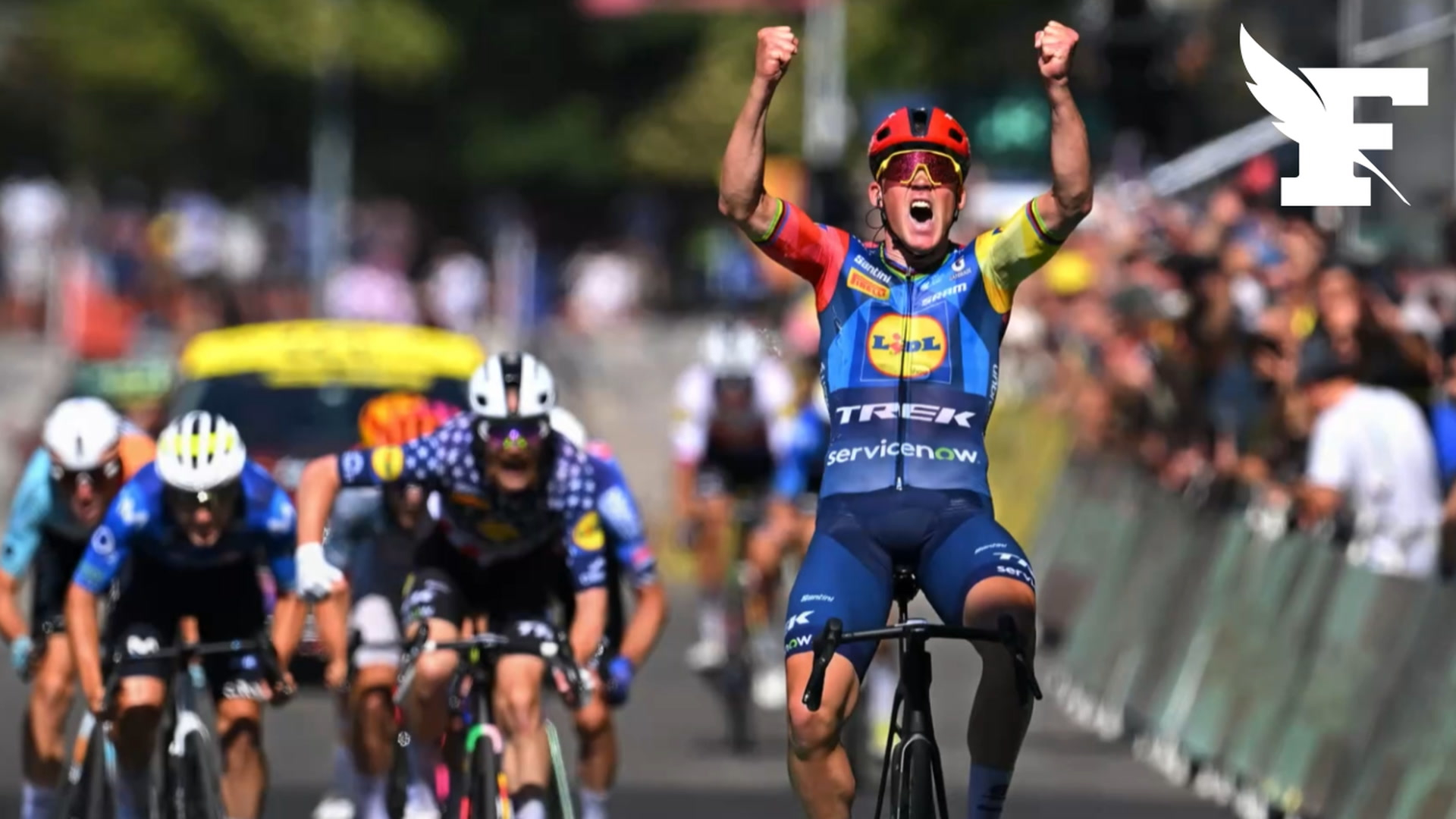Pedersen remporte la quatrième étape à Foix lors du Tour de France