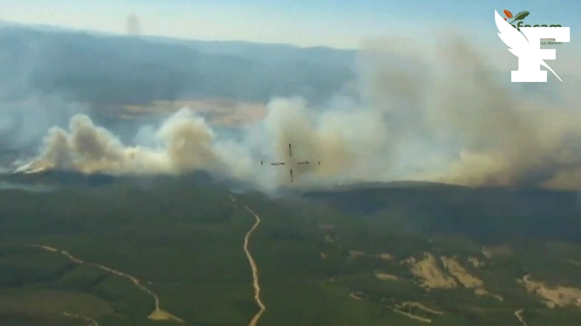 Espagne : les images de l'incendie qui a déjà ravagé 12.000 hectares au nord de Madrid