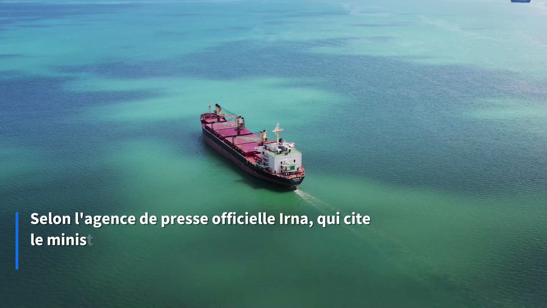 L'Iran a accusé l'Ukraine d'avoir attaqué un de ses navires marchands en mer Caspienne