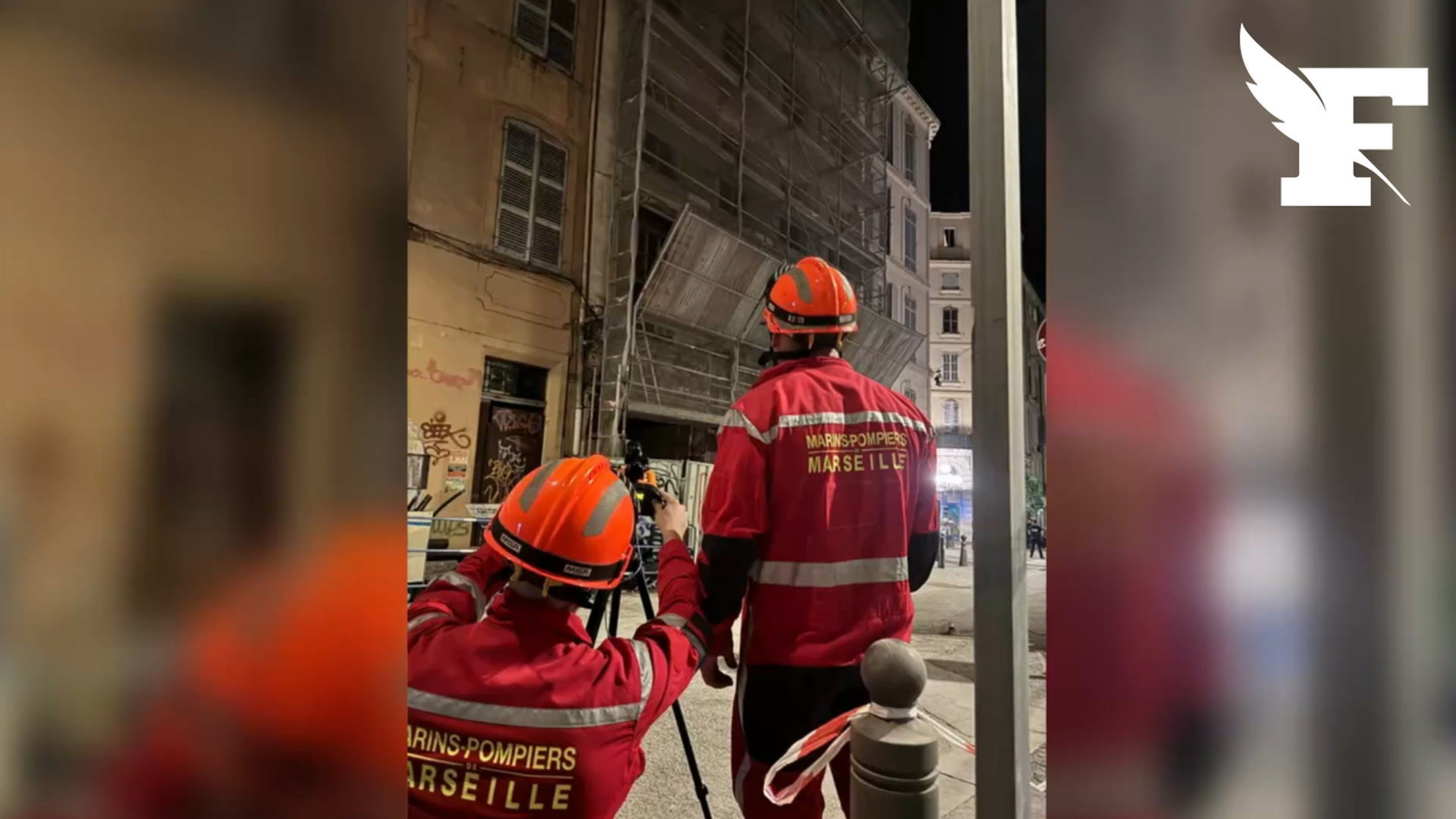 Un immeuble en rénovation s'effondre près de la rue d'Aubagne à Marseille