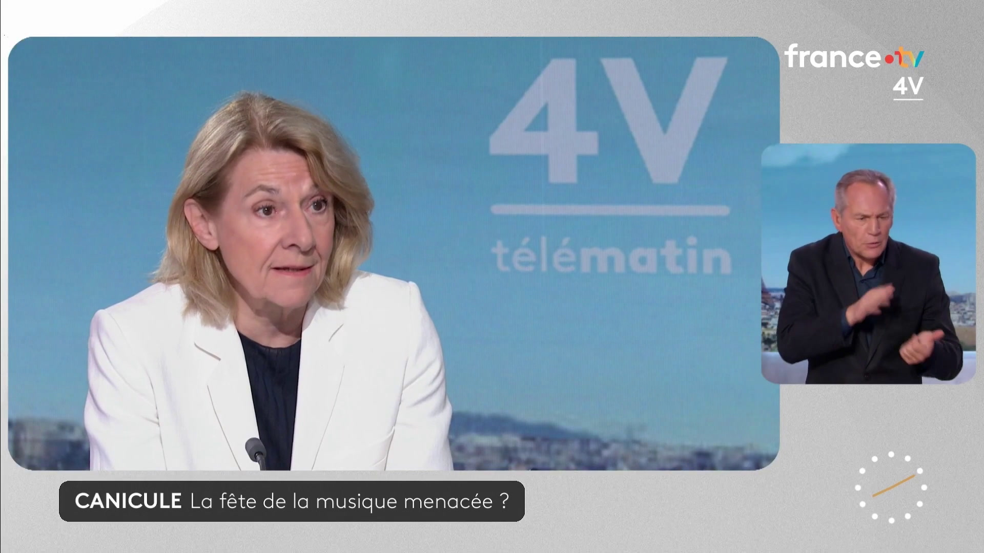 Canicule : «Certains concerts seront peut-être annulés» pour la fête de la musique, prévient la ministre de la Culture