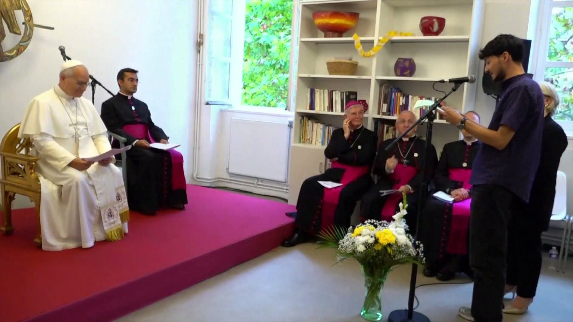 Maison Bakhita, Institut Catholique de Paris... ce qu'il faut retenir de la deuxième matinée du pape en France