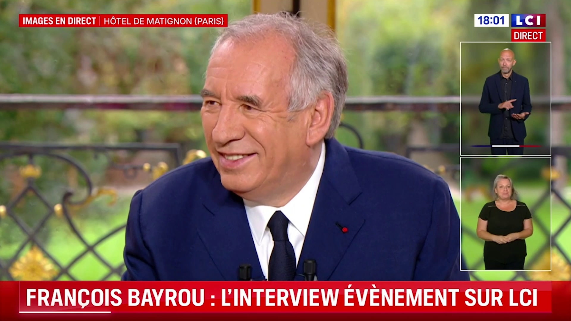 Vote de confiance: «Je ne dis sûrement pas au revoir aux Français», assure François Bayrou