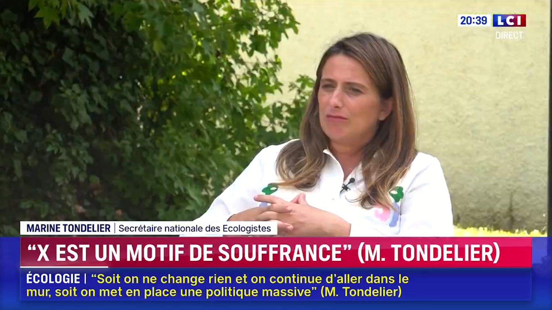 Présidentielle 2027: Marine Tondelier favorable à des «désobéissances» en cas de victoire du RN