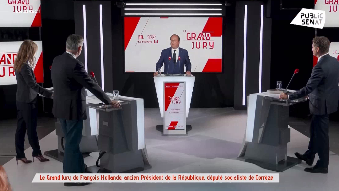 François Hollande est l'invité du Grand Jury RTL - Le Figaro - Public Sénat - M6