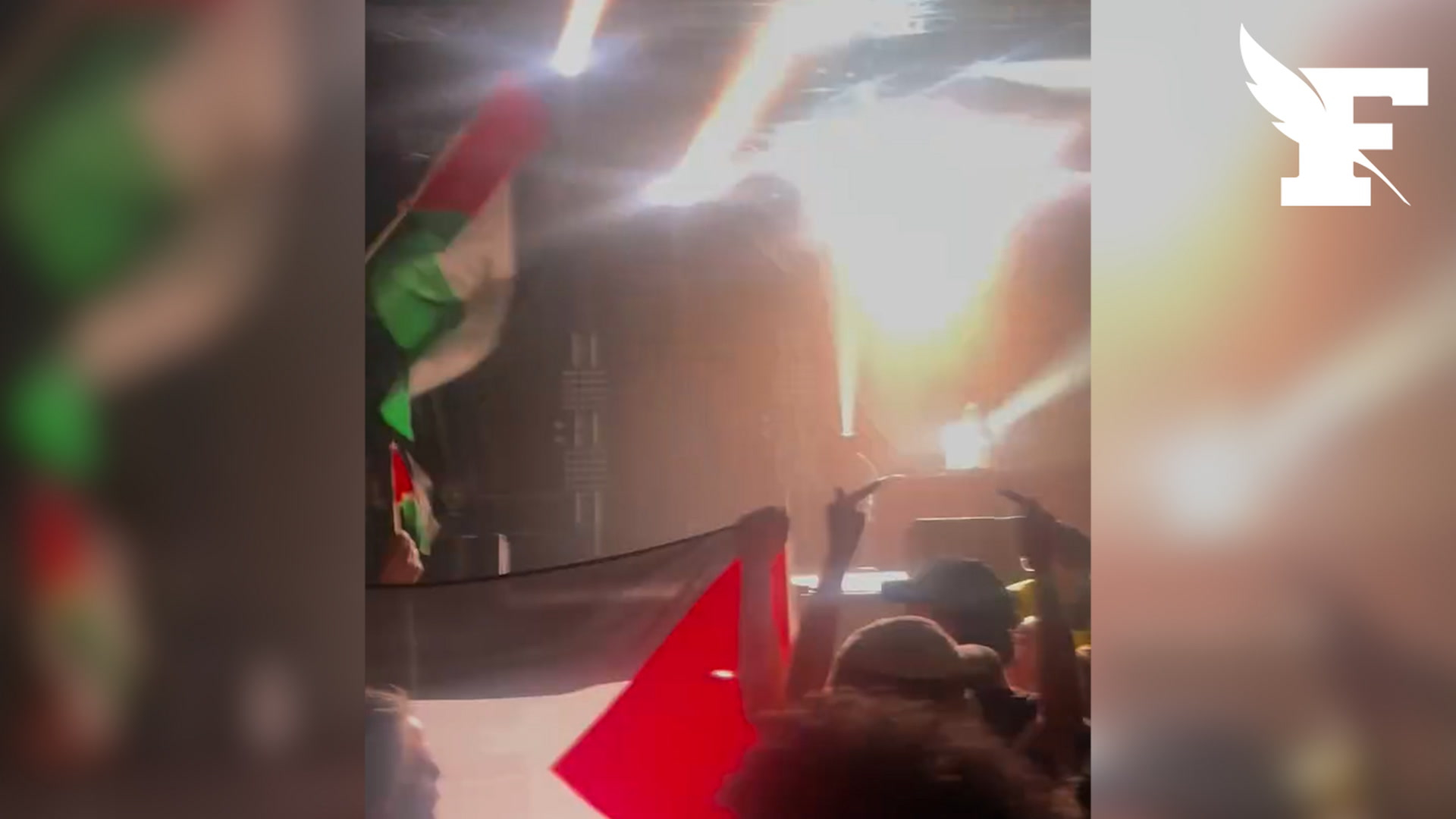Grenoble: les images des perturbations lors du concert de la DJ Barbara Butch par des militants pro-Palestine