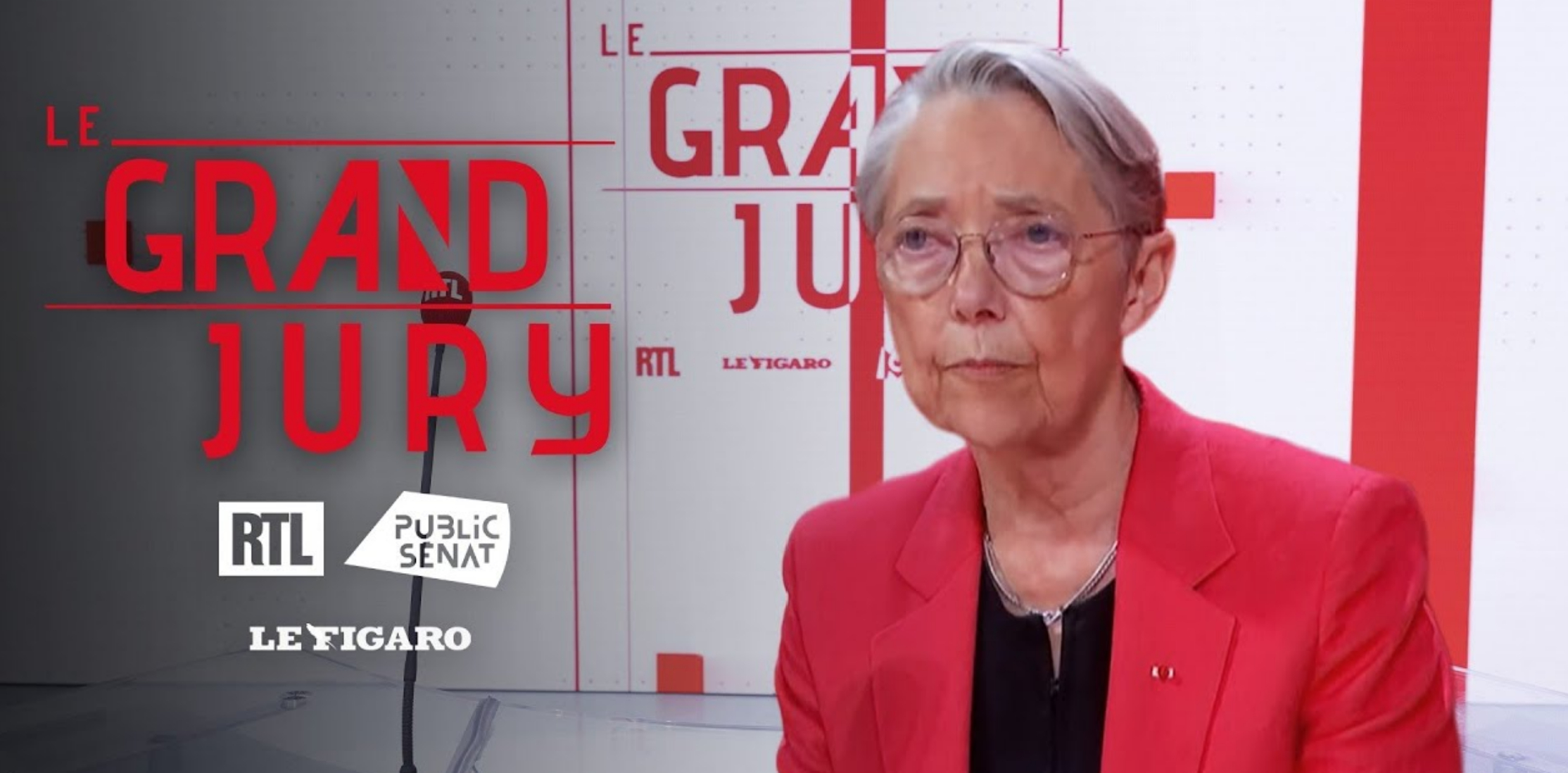 Elisabeth Borne est l'invitée du Grand Jury RTL - Public Sénat - Le Figaro