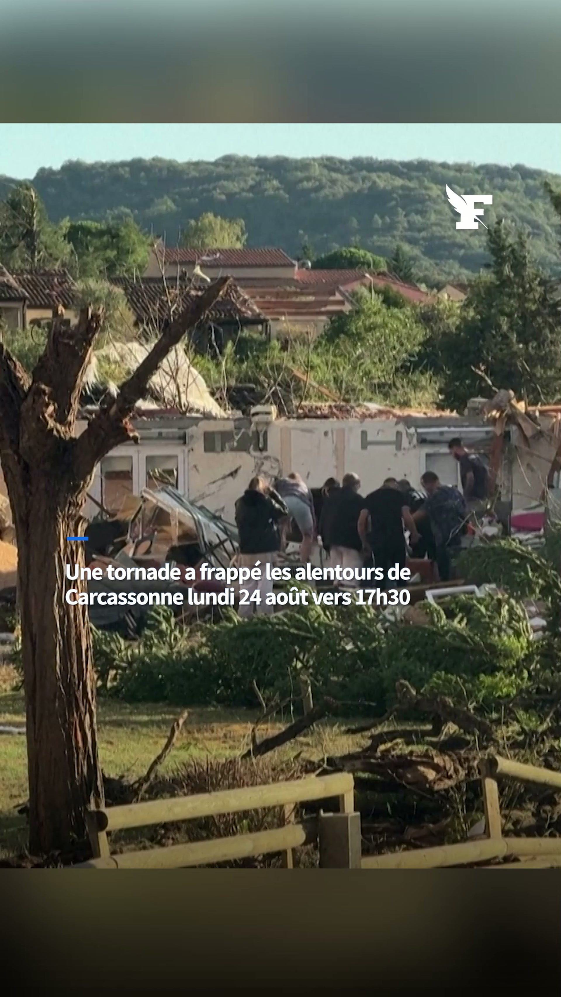 Les images des dégâts après le passage d'une tornade près de Carcassonne