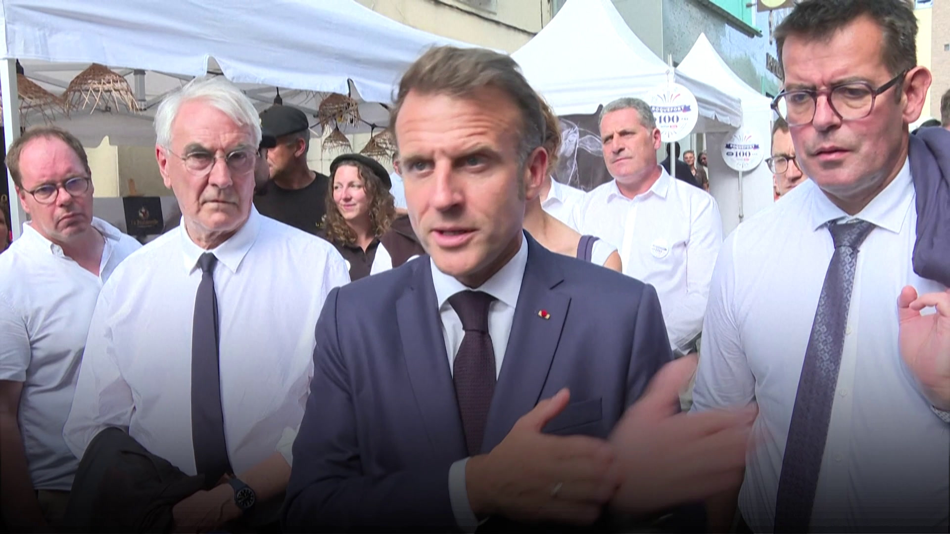 Emmanuel Macron veut un accord commercial avec les États-Unis «le plus vite possible»