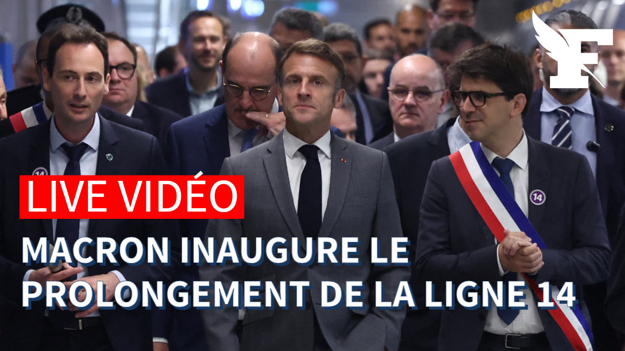 Paris: Emmanuel Macron inaugure la nouvelle ligne de métro avant les JO