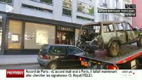 Spectaculaire braquage d une boutique Chanel Paris