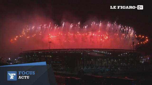 Tokyo 2020 : Feu d'artifice et illumination des anneaux olympiques