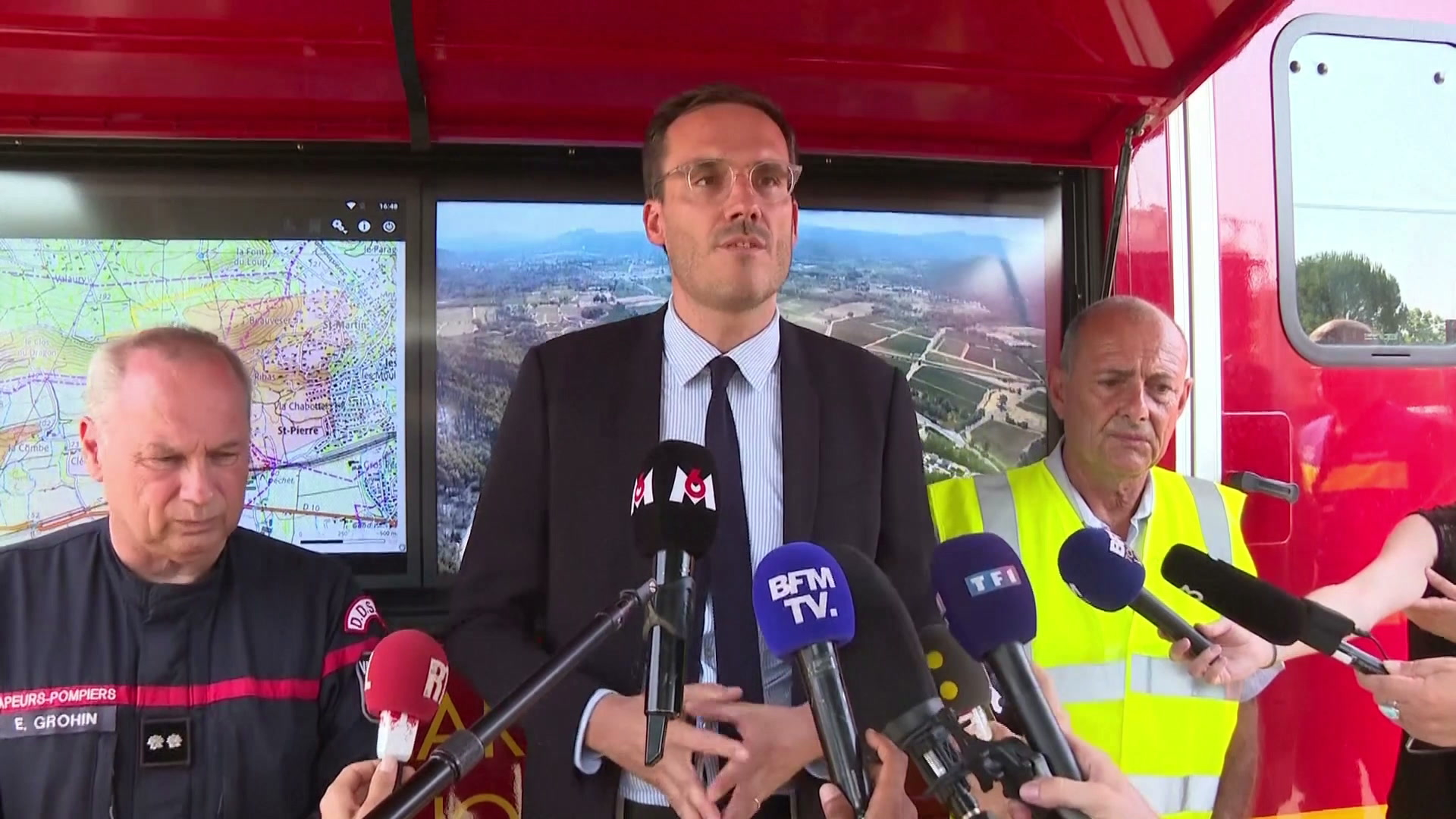 Incendies dans le VAR : «Les prochaines journées vont de nouveaux etre à risque» prévient Simon Babre, préfet du VAR