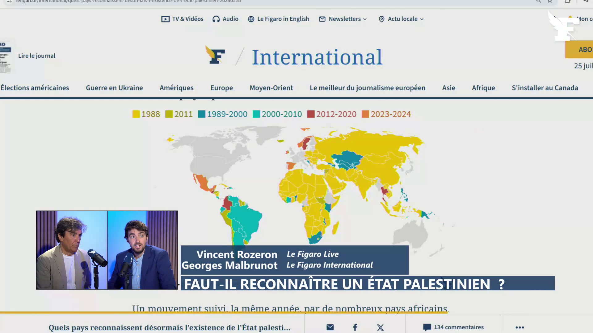 Après la France, d'autres pays vont-ils annoncer la reconnaissance d'un État palestinien ?