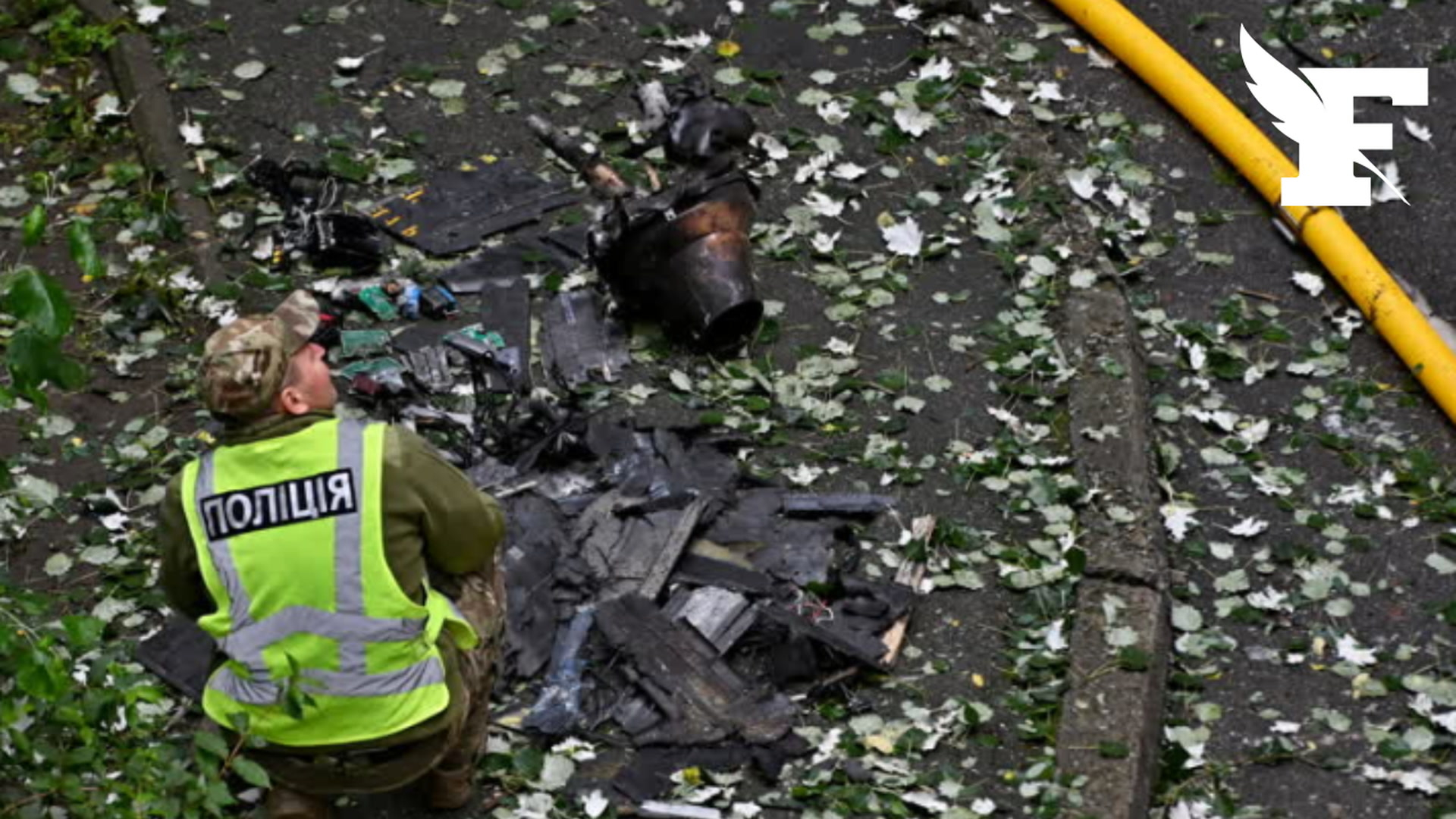 Une frappe de drone russe sur Kiev en plein jour tue au moins 3 personnes