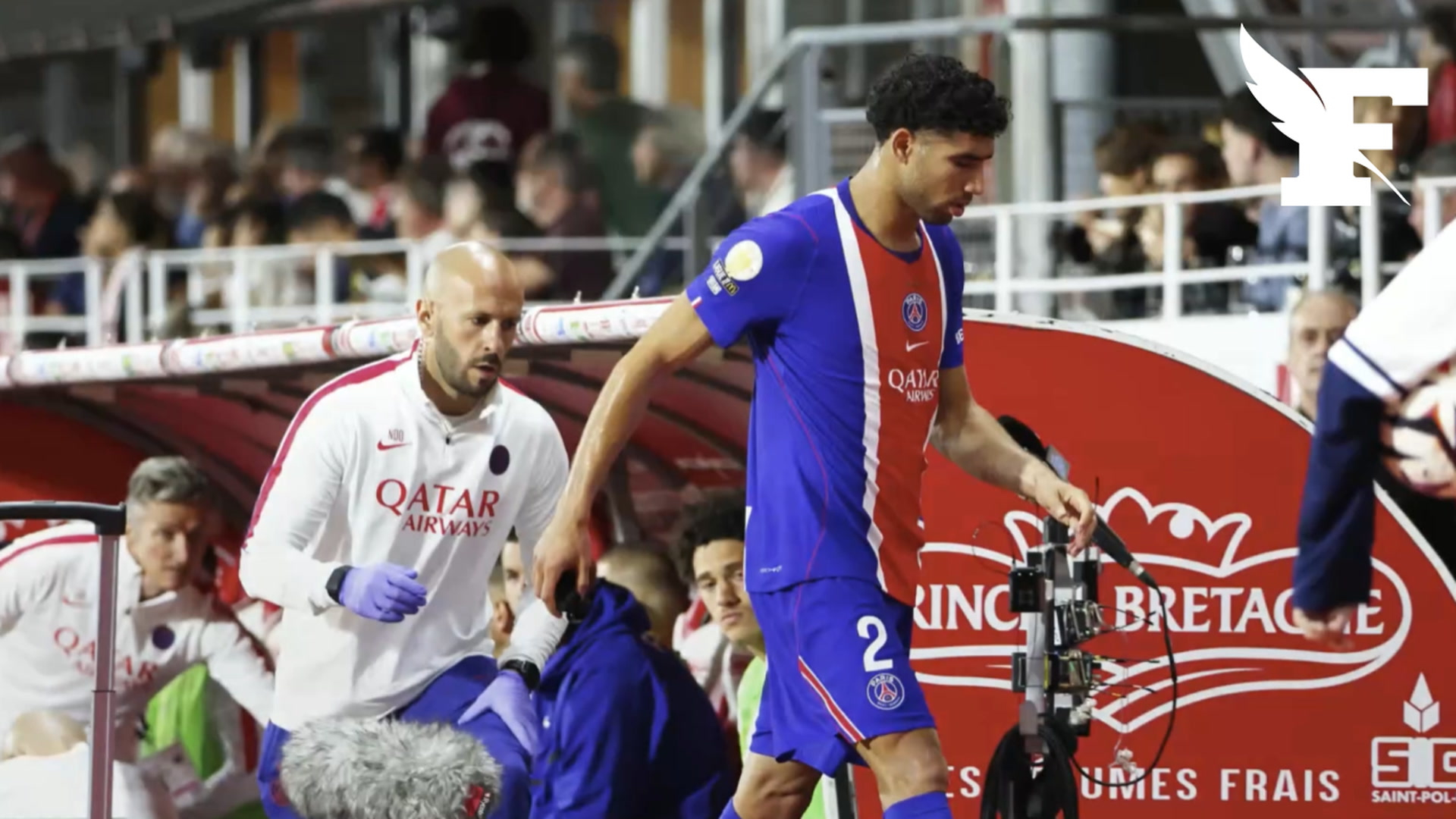 PSG : Hakimi touché à la cuisse droite avant le Clasico contre l'OM