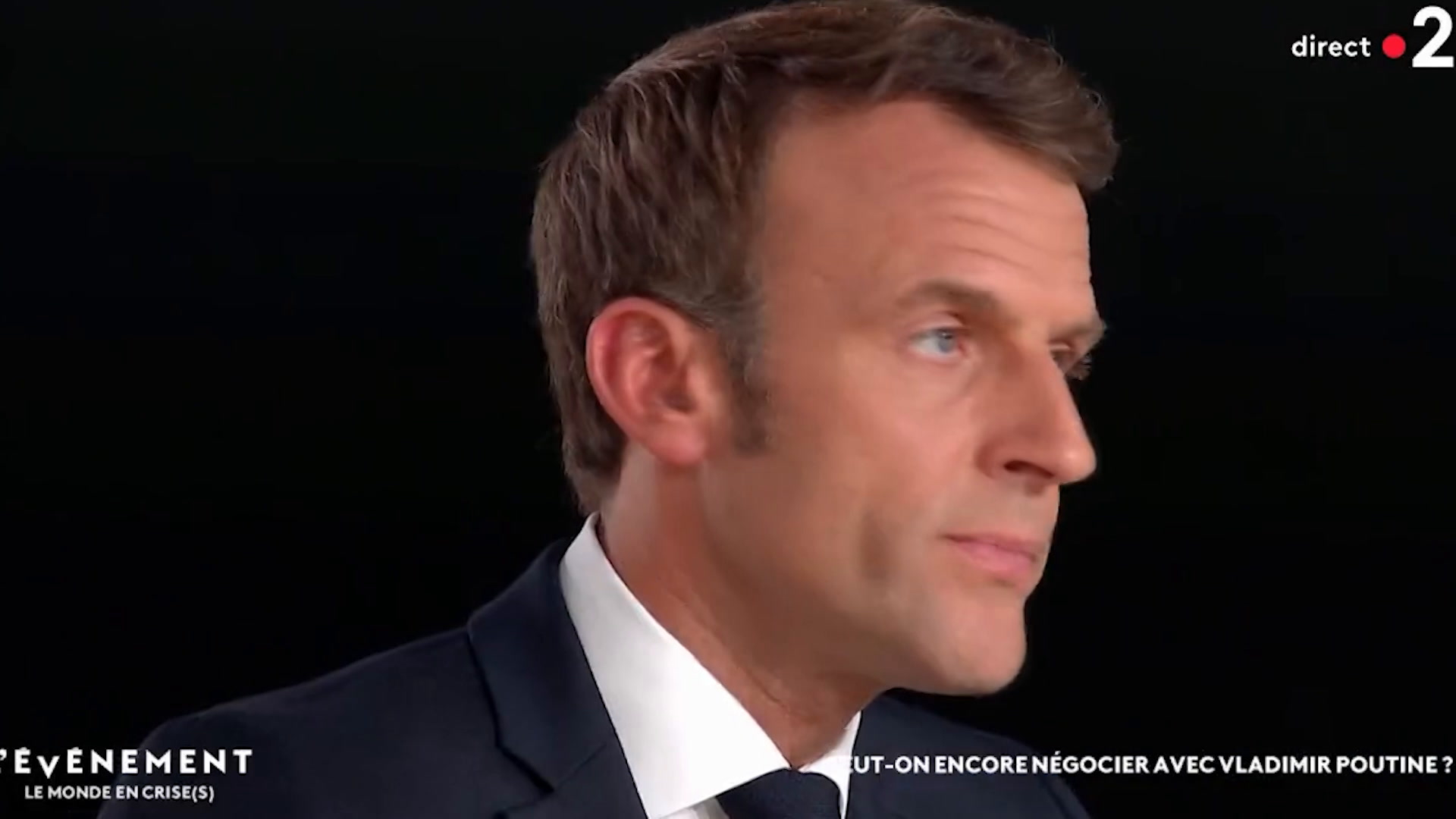 «Je l’ai appelé il y a quelques semaines», déclare Emmanuel Macron à propos de Vladimir Poutine