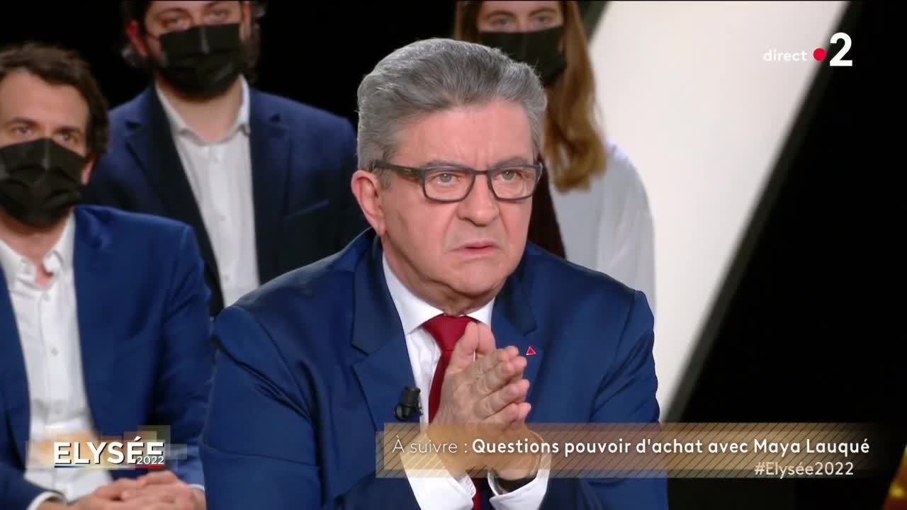 «Faites votre boulot, je fais le mien !» : Jean-Luc Mélenchon agacé par les  questions d’Anne-Sophie Lapix dans «Élysées 2022»