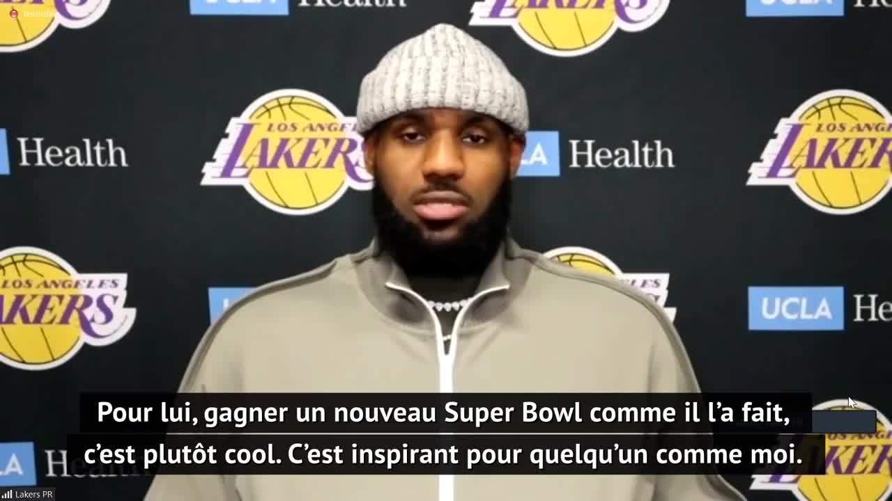 Lakers - LeBron James : Tom Brady est l'un des GOAT, c'est une inspiration