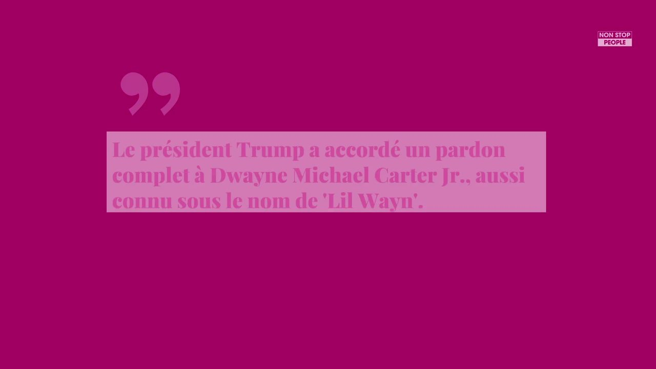 Non Stop People - Donald Trump : Lili Wayne gracié par le président américain