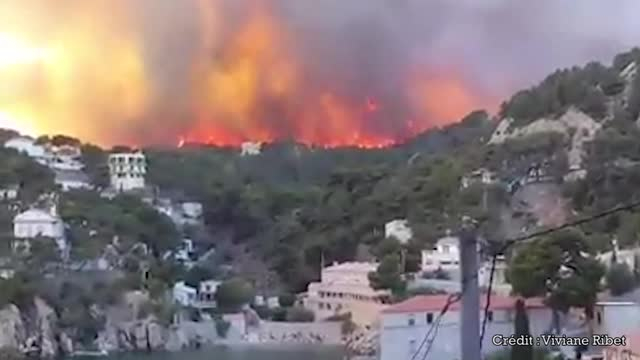 Bouches Du Rhone Un Important Incendie S Est Declare Pres De Marseille