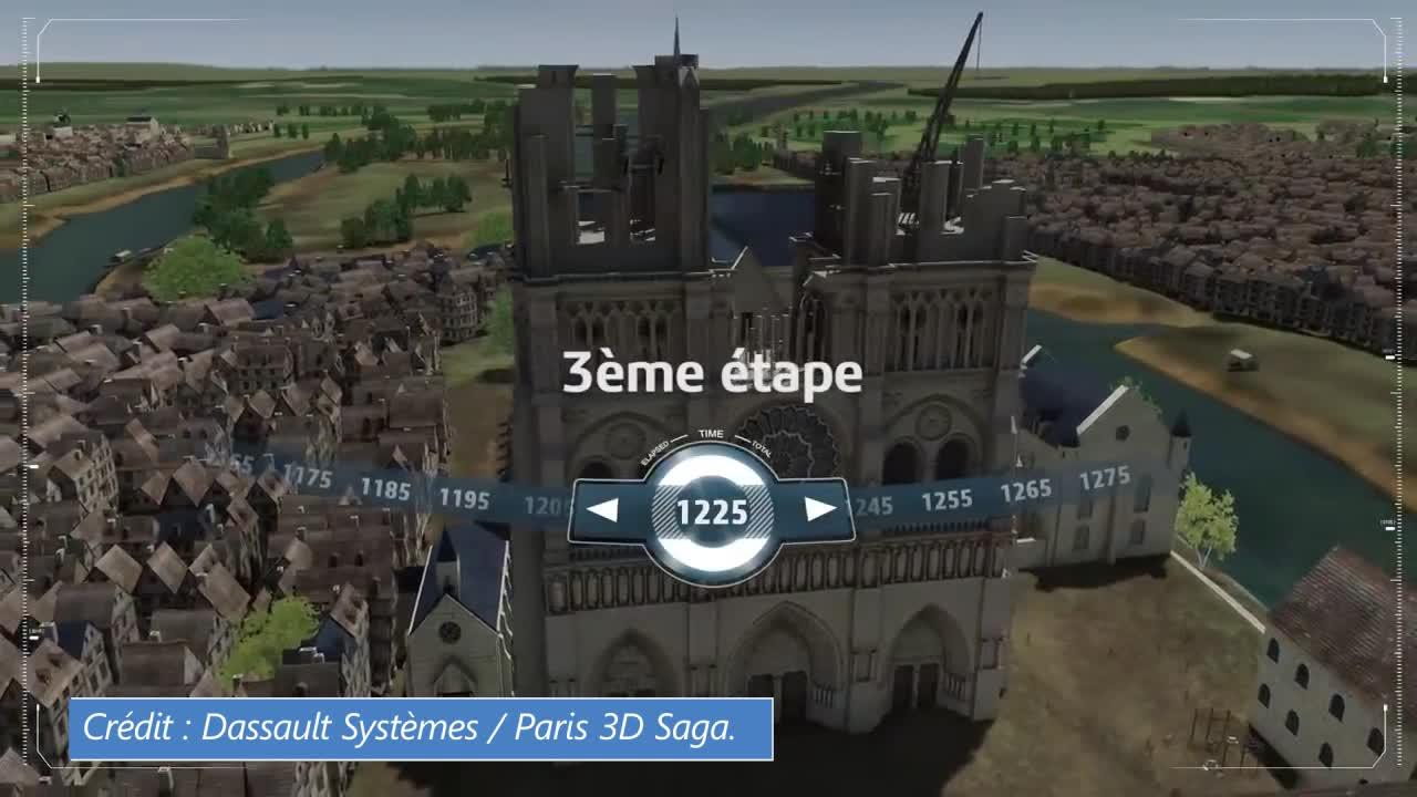 NotreDame de Paris découvrez les étapes de sa construction en 3D