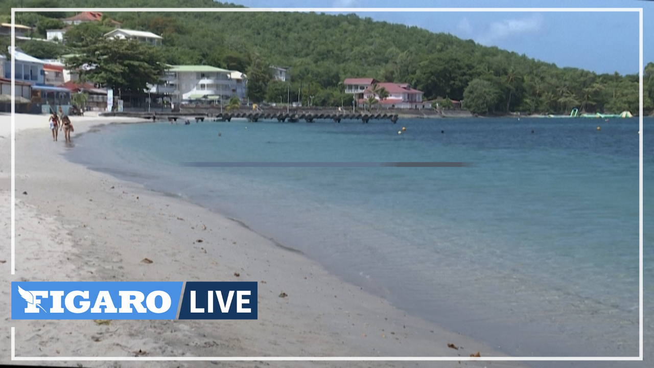 En Martinique, la plage de l’Anse Mitan vidée de ses touristes
