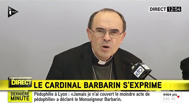 Barbarin Grace A Dieu Les Faits Sont Prescrits Barbarin : «La majorité des faits est prescrite, grâce à Dieu»
